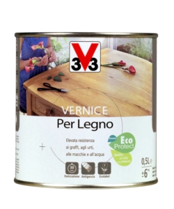 Vernice per legno effetto satinato, incolore - 0,5 litri